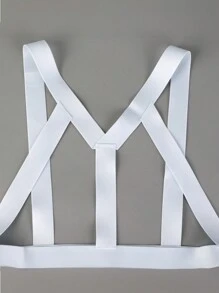 Ropa interior accesorio con tiras anchas huecas de unicolor para hombre
