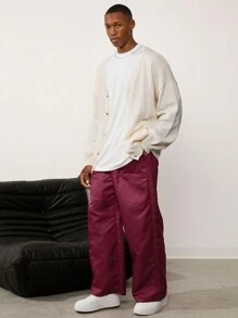 Forever 21 Boucle Relaxed Fit Cardigan In Light Khaki - White - View 4