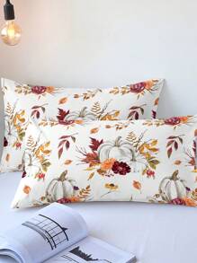 3pcs/Set Halloween Pumpkin Polyester Digital Print Duvet Cover Set