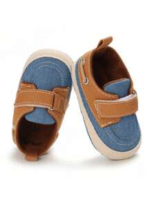 婴儿男童舒适柔软休闲鞋，0-1岁，运动鞋，春秋季 - 藍色 - 查看 3