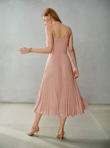 MOTF PREMIUM VÁY BẦU XẾP NỮ PRE - Hồng - Xem 4