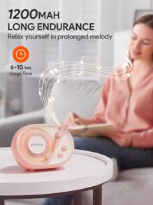 JMMO 无线迷你扬声器，可爱的音符，具有清晰立体声丰富低音的扬声器，便携式扬声器兼容 iPhone、Android 设备和平板电脑圣诞礼物，秋冬季假期露营必备品度假配件，露营用品