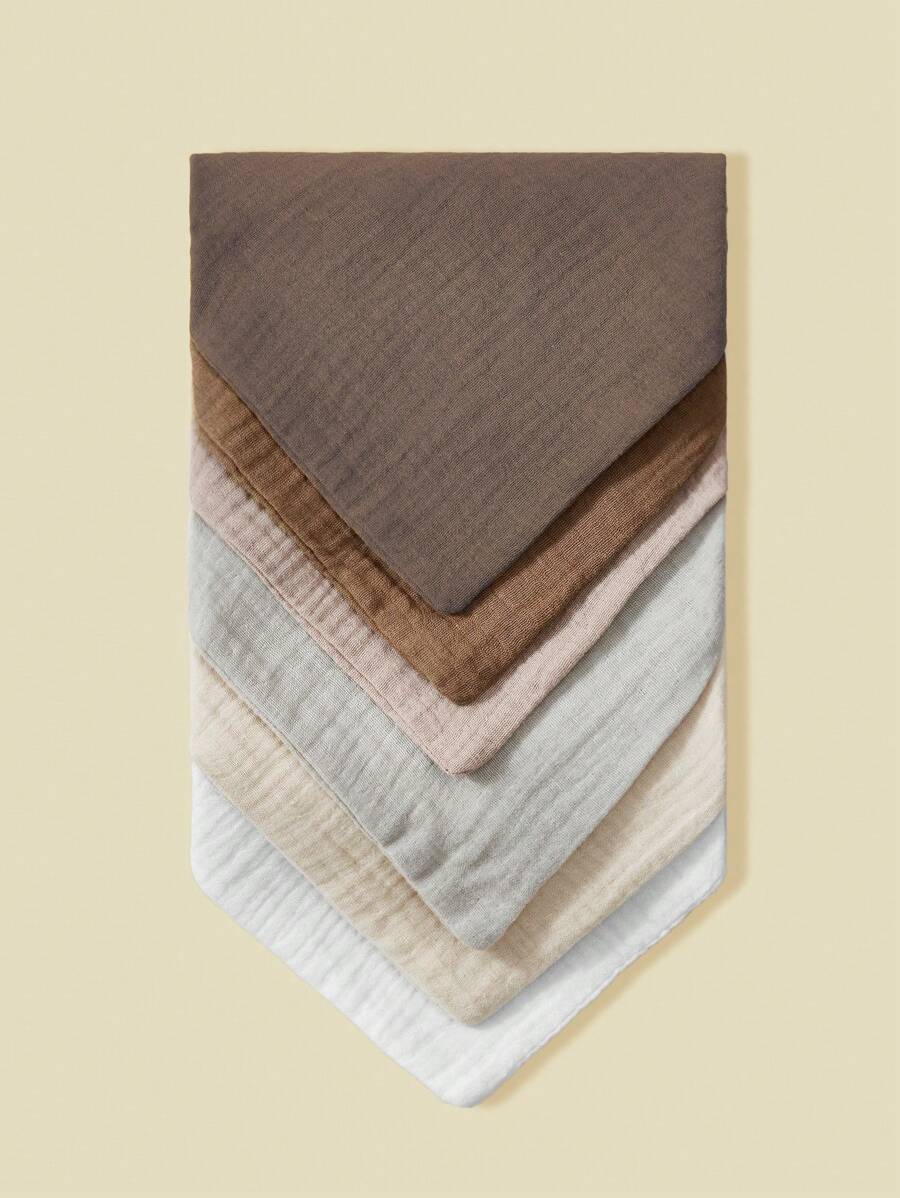 6 件装可重复使用柔软婴儿手帕，可清洗 - 彩色 - 查看 1