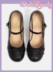 Dola Lovely Women's Elegant Bow Decor Formal High Heel Pumps For Daily Wear & Date Spring Shoes Spring Break Easter For Christmas