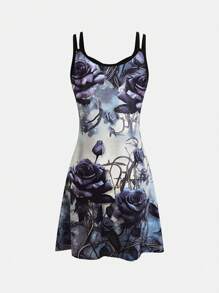 EMERY ROSE 女式印花针织连衣裙 - 彩色 - 查看 2