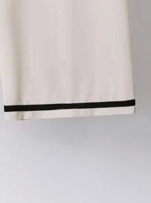 Mulvari 大码女式宽松几何印花 V 领蝙蝠袖上衣和阔腿裤两件套，夏季 - 杏色 - 查看 4