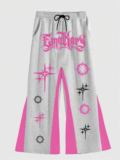 Street Life بنطلون بسحاب ذو طبعة بألوان متباينة للرجال