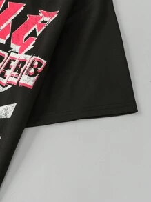 ROMWE MEN Street Life Camiseta con estampado de figura silueta de hombre, estilo vintage de alta calle
