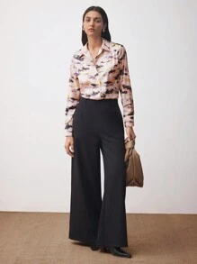 BizChic 女士印花纽扣长袖衬衫