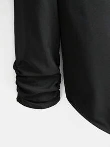 Modelyn Women Solid Color Shawl Collar 3/4 Sleeve Elegant Office Suit Jacket For Spring Autumn - Black - View 4