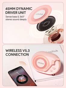 JMMO 无线迷你扬声器，可爱的音符，具有清晰立体声丰富低音的扬声器，便携式扬声器兼容 iPhone、Android 设备和平板电脑圣诞礼物，秋冬季假期露营必备品度假配件，露营用品