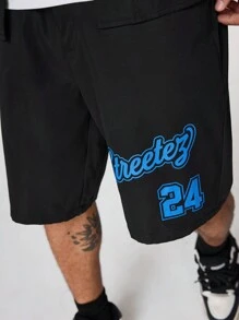 Manfinity VCAY Men Loose Short Sleeve Woven Shirt Set - Black - View 3