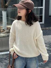 Dazy Kids Tween Girl Round Neck Sweater, Autumn,Back To School Clothes