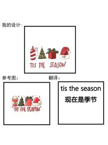 INAWLY Womnen Christmas Slogan Graphic Crew Neck Short Sleeve Black T-Shirt Graphic Tees Women Tops - Black - View 5