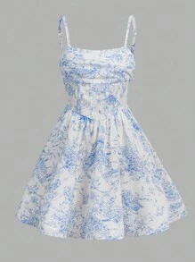 SHEIN Girlism Lässiges, minimalistisches, bequemes, ärmelloses Kleid mit taillierter Taille für Tween Mädchen