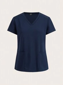 TaskEZ New Winter  Uniform Scrubs Hospital Working Scrubs Coat 3pcs Set  Supplies Nurse Dental Surgery Suit Workwear Navy Blue  Scrubs Uniform Scrub Sets - Navy Blue - View 13
