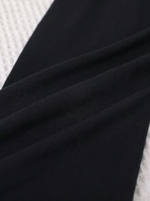 Sparklyn Tween Girl 优雅组合短裙，休闲时尚连体衣，适合春季、秋季、冬季、学校、度假 - 黑色 - 查看 6