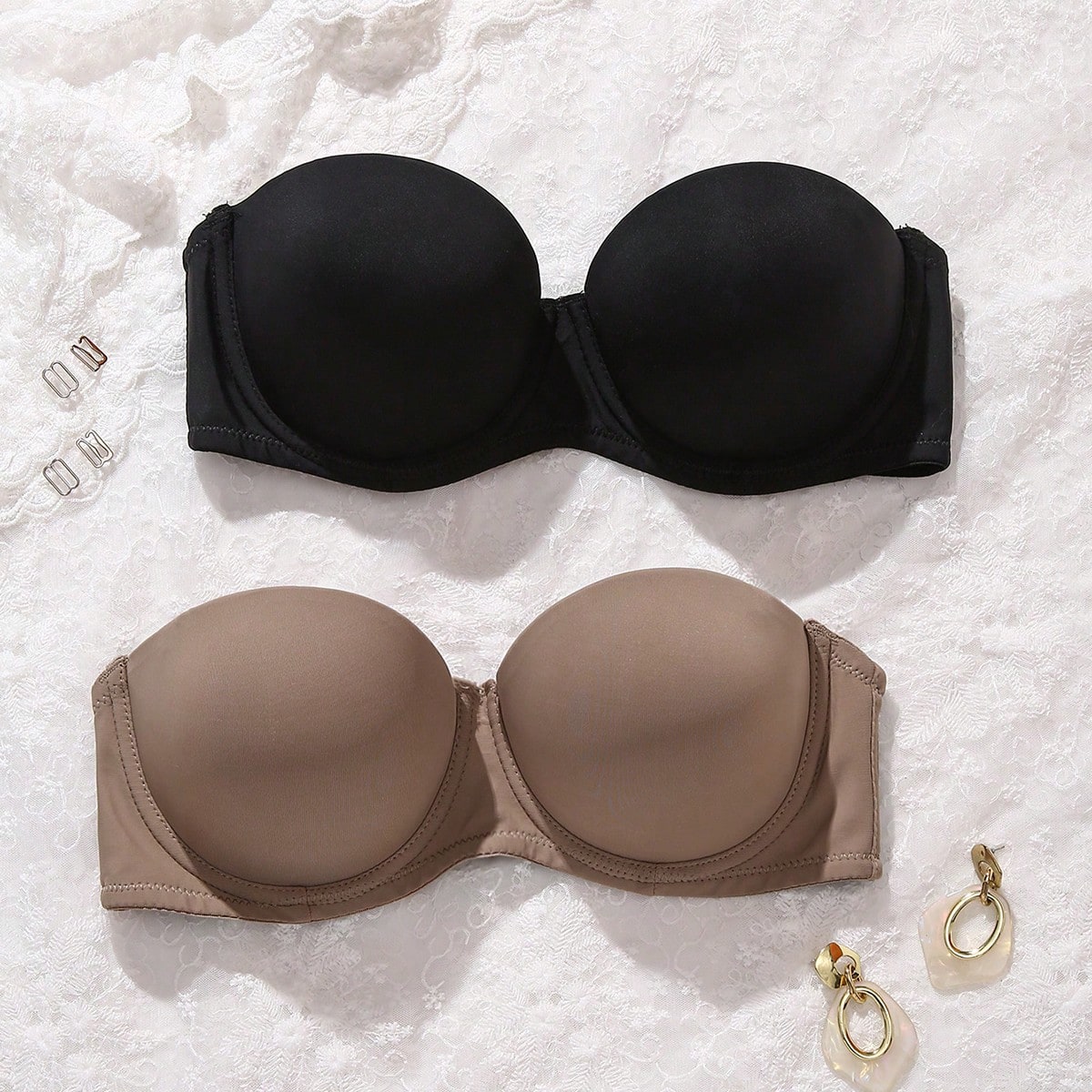 Piezas Conjunto de sujetador con cobertura completa y aro para mujeres