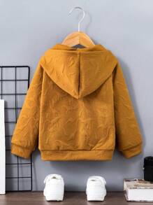 SHEIN 男童休闲可爱运动加厚宽松连帽外套，卡通恐龙图案，秋冬保暖卫衣。采用舒适、合身、耐穿的面料，适合日常外出、上学及各种场合，展现男孩独特的街头风格魅力，秋冬季保暖舒适。