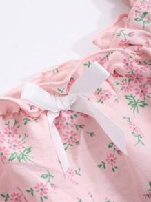 DAZY Ditsy Floral Ruffle Hem Cami Nightdress