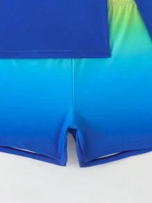 Tween Boys Printed Swimming Trunks - Multicolor - View 5