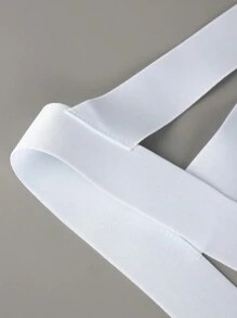 Ropa interior accesorio con tiras anchas huecas de unicolor para hombre