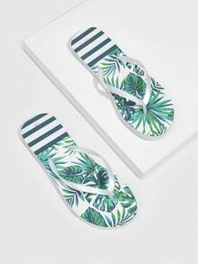 Grefit Women's Casual Flip-Flops Sandals Christmas - Black - View 5