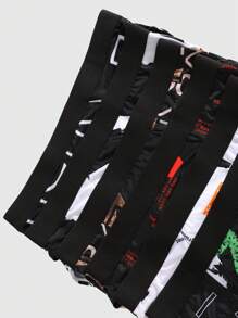 6 件装 男士休闲字母印花三角裤