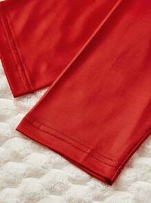 Tobefonseca 艺术家卡通休闲日常穿着圣诞猫图案可爱小猫图形印花提花针织长袖上衣和裤子女士睡衣套装，适合秋冬季、假日