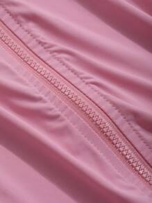 DAZY Women's Mock Neck Long Sleeve Slim Fit T-Shirt,Fall Clothes Preppy Tops - Pink - View 9