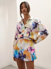 COSMINA 女士彩色花卉印花长袖衬衫 - 彩色 - 查看 6