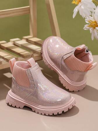 婴儿时尚休闲可爱软底防滑踝靴