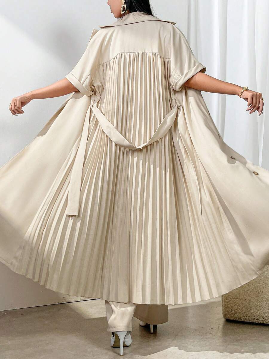 Modelyn 2pcs Women's Front Button Short Sleeve Casual Top & Pants Set Perfect For Business/Work/Cocktail Party/Wedding/Daily/Graduation Women Two-Piece Outfits 2 Pieces Set