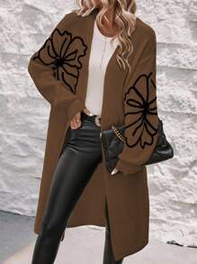 Chiquease 女士长袖长开衫（花卉图案，未定位） - 彩色 - 查看 3