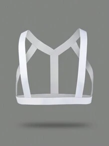 Ropa interior accesorio con tiras anchas huecas de unicolor para hombre