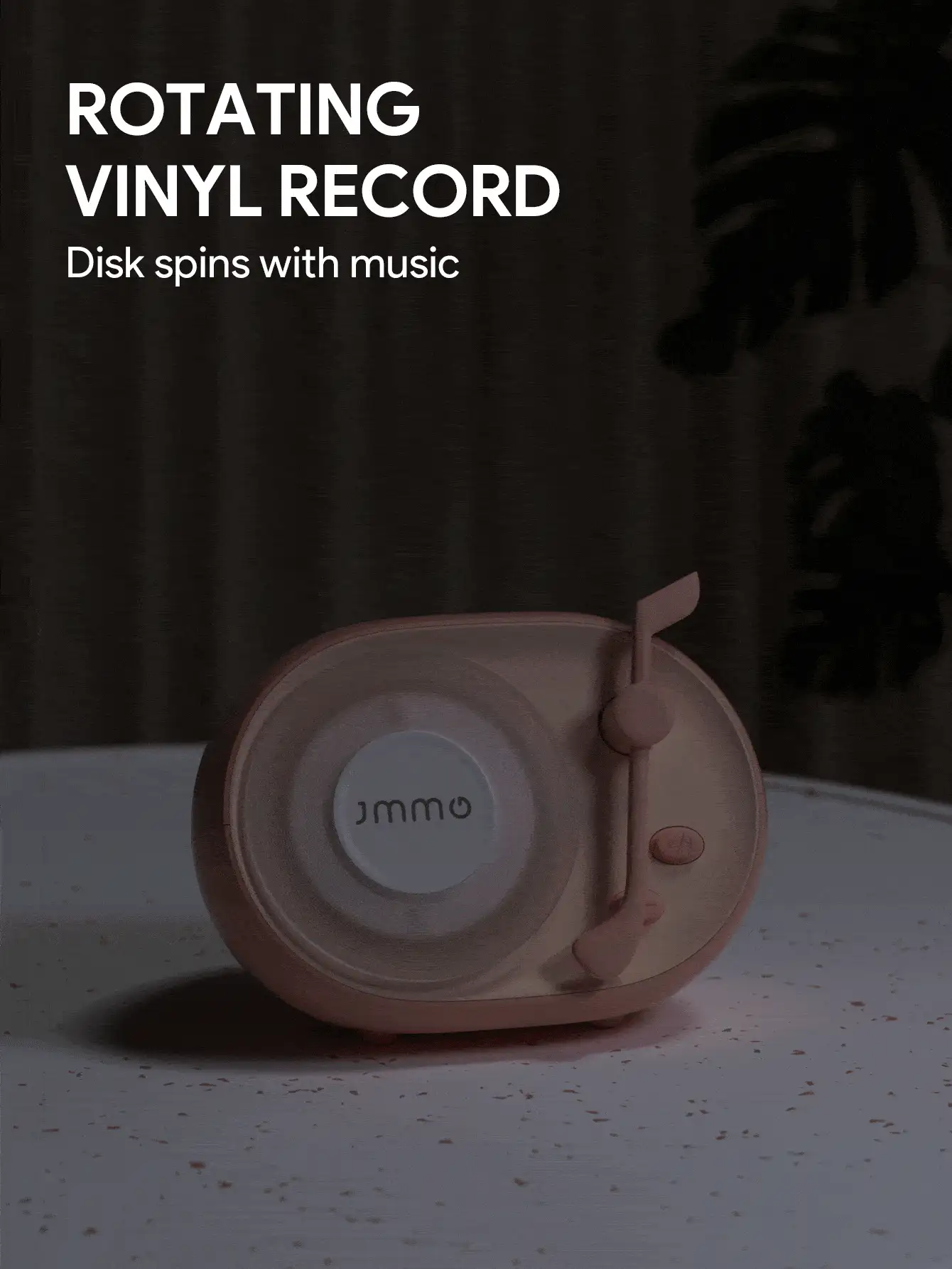 JMMO 无线迷你扬声器，可爱的音符，具有清晰立体声丰富低音的扬声器，便携式扬声器兼容 iPhone、Android 设备和平板电脑圣诞礼物，秋冬季假期露营必备品度假配件，露营用品