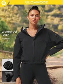 GLOWMODE سترة تسلق من ماركة تيكشيلد إكسبلورر مقاومة للماء و الرياح - الأسود - مشاهدة 1