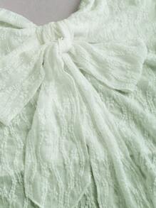 Sweetra Lace-Up Sleeveless Top, Summer - Green - View 4