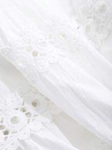 DAZY Ladies Lace Patchwork Elegant Midi Dress,Ruffle,Fall Dress Long Sleeve Dress