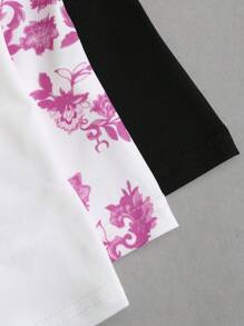 Sweetra Women's Pleated Scoop Neck Casual Tank Top, Summer Graphic Tees Women Tops - Multicolor - View 4