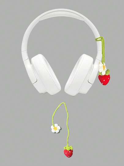 Kawaii 1 pieza Vincha/Banda para el cabello hecha a mano a crochet con diseño lindo de fresa