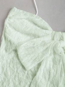 Sweetra Lace-Up Sleeveless Top, Summer - Green - View 3