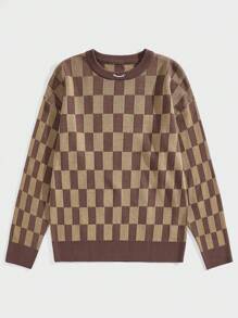 Manfinity VCAY 男士针织时尚休闲修身长袖毛衣，适合秋冬