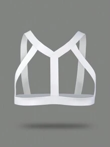 Ropa interior accesorio con tiras anchas huecas de unicolor para hombre