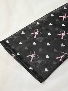 Skyy Designs Co Vestaglietta lunga da donna casual della taglia plus size a maniche lunghe, con stampa di cuori e fiocchi in rete, adatta per autunno/inverno, vacanze, primavera