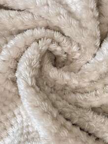 SHEIN Frenchy Áo khoác dệt kim họa tiết dài đến đầu gối cỡ lớn cho nữ - Màu be - Xem 7