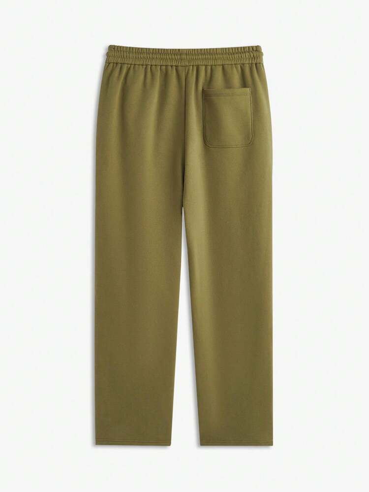 Men's Knitted Casual Straight Leg Sweatpants, Suitable For Autumn/Winter