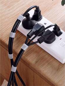 1 Dây buộc tái sử dụng màu xám, Kích thước: 13mm*3m, Thích hợp để sắp xếp cáp máy tính để bàn, cố định dây ổ cắm, bó dây của tháp máy tính, v.v. - Xám - Xem 7