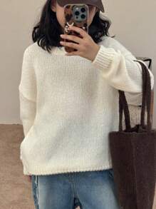 Dazy Kids Tween Girl Round Neck Sweater, Autumn,Back To School Clothes