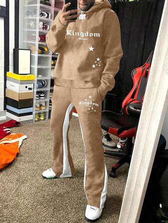 Teen Boy 2pcs/Set Hoodie Sweatshirt And Sports Pants